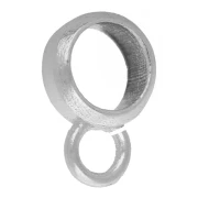 6.5 mm charm earring back for 5 mm cord - 925 Sterling Silver x1