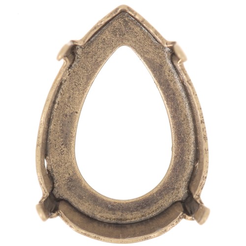 Cabochon setting PureCrystal 4320 18x13mm bronze-colored