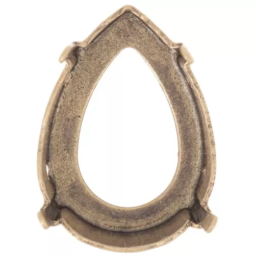 Cabochon setting PureCrystal 4320 18x13mm bronze-colored