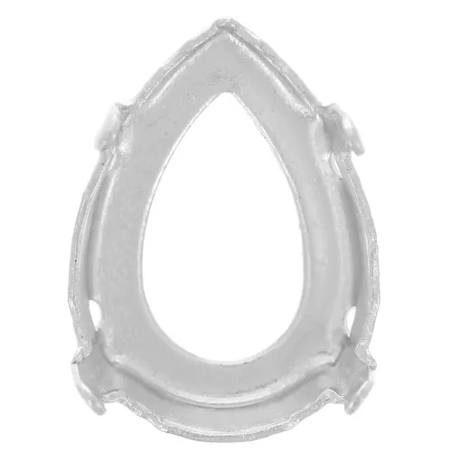 Cabochon setting PureCrystal 4320 18x13mm Silver-colored