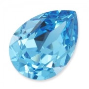 PureCrystal 4320 Pear Fancy Stone 18x13mm Aquamarine x1|raw }}