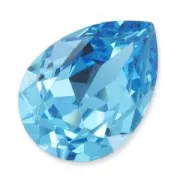 PureCrystal 4320 Pear Fancy Stone 18x13mm Aquamarine x1
