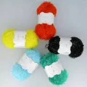 Creative Bubble - Sponge crochet thread tawashi Black x50g