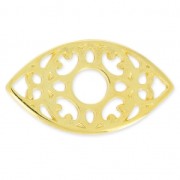 spacer Lucky Eye Byzantin 27 mm fine Gold plated x1