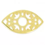 spacer Lucky Eye Byzantin 27 mm fine Gold plated x1