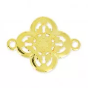 spacer filigreed flower  21 mm fine Gold platedx1