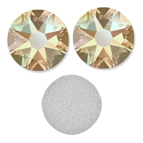 PureCrystal stick-on rhinestones 6mm Silk Shimmer x10