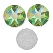 PureCrystal stick-on rhinestones 6mm Peridot Shimmer x10