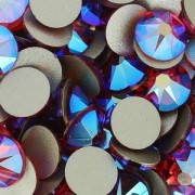 PureCrystal stick-on rhinestones 6mm Fuchsia Shimmer x10