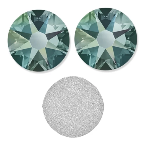 PureCrystal stick-on rhinestones 6mm Black Diamond Shimmer x10