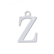 Z letter Sterling silver charm 9.5mm x1|raw }}