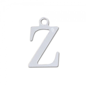 Z letter Sterling silver charm 9.5mm x1