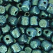 Minos® by Puca® 2.5x3 mm Green Turquoise Metallic Mat x5g