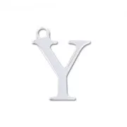 Y letter Sterling silver charm 9.5mm x1