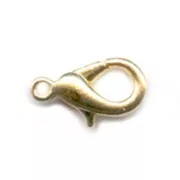 Lobster claw clasp 10mm fine gold plated x10