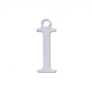 I letter Sterling silver charm 9.5mm x1