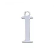 I letter Sterling silver charm 9.5mm x1