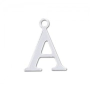 A letter Sterling silver charm 9.5mm x1|raw }}