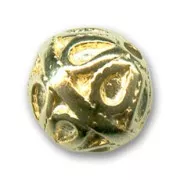 Metal bead fine Gold plated 10mm x1