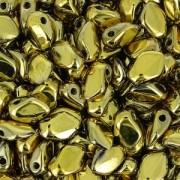 Czech Glass beads Gekko® 3x5 mm Full Dorado x5g