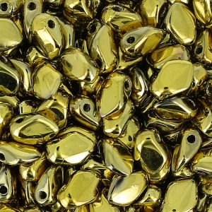 Czech Glass beads Gekko® 3x5 mm Full Dorado x5g