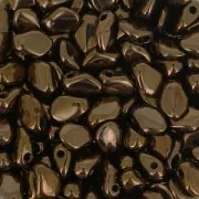 Czech Glass beads Gekko® 3x5 mm Dark Bronze x5g
