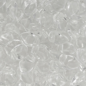 Perles en verre tchèque Gekko® 3x5 mm Crystal  x5g