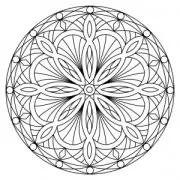 Wooden Stamp  Mandalas 7.5 x 7.5 cm little model star x1