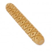 Wooden texture  rolls for polymer clay 100x15mm diamond