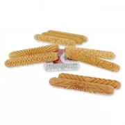 Wooden texture  rolls for polymer clay 100x15mm illusion sun