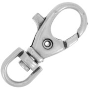 Lobster Keyring 37mm Antic Silver color x1|raw }}