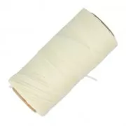 Linhasita waxed thread spool for micro macramé 1 mm - Natural x168m