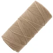 Linhasita waxed thread spool for micro macramé 1 mm - Tan (382) x168m