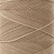 Linhasita waxed thread spool for micro macramé 1 mm - Tan (382) x168m