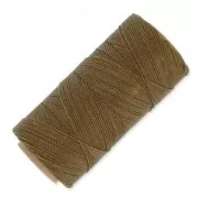 Linhasita waxed thread spool for micro macramé 1 mm - Old Bronze (204) x168m