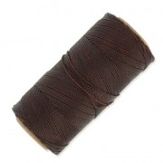 Linhasita waxed thread spool for micro macramé 1 mm - Brown (259) x168m|raw }}