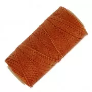 Linhasita waxed thread spool for micro macramé 1 mm - Caramel (203) x168m