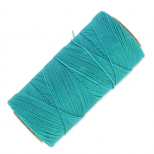Linhasita waxed thread spool for micro macramé 1 mm - Turquoise (229) x168m