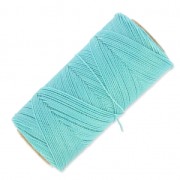 Linhasita waxed thread spool for micro macramé 1 mm - Baby Blue (398) x168m|raw }}