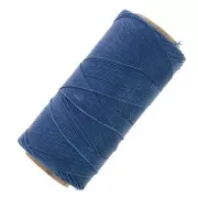 Linhasita waxed thread spool for micro macramé 1 mm - Lapis Blue (298) x168m