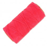 Linhasita waxed thread spool for micro macramé 1 mm - Neon Pink (328) x168m