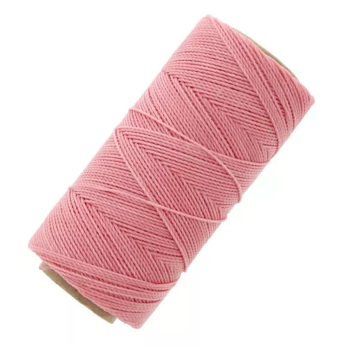 Linhasita waxed thread spool for micro macramé 1 mm - Salmon (324) x168m