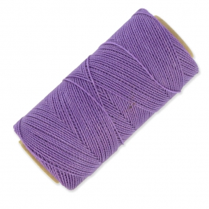 Linhasita waxed thread spool for micro macramé 1 mm - Lilac (69) x168m