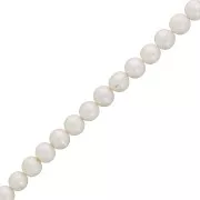 Round pearls 10mm white x4