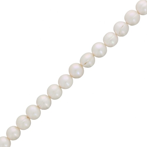 Round pearls 10mm white x4
