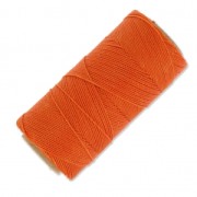 Linhasita waxed thread spool for micro macramé 1 mm - Orange (387) x168m