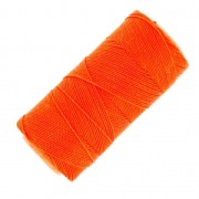 Linhasita waxed thread spool for micro macramé 1 mm - Neon Orange (393) x168m|raw }}