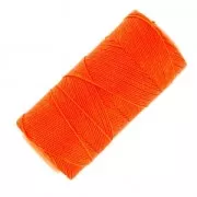 Linhasita waxed thread spool for micro macramé 1 mm - Neon Orange (393) x168m