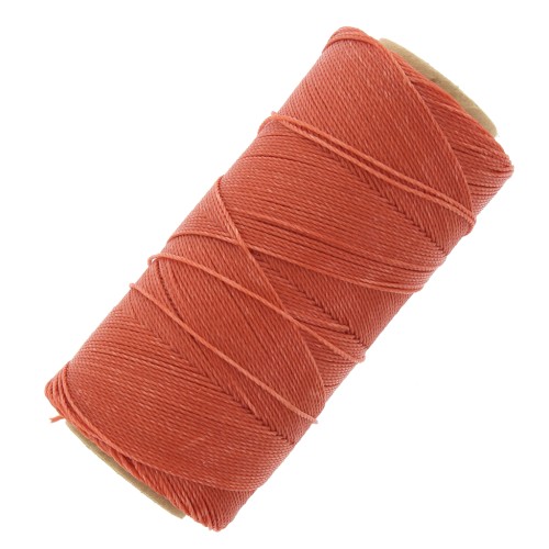 Linhasita waxed thread spool for micro macramé 1 mm - Terracotta (35) x168m