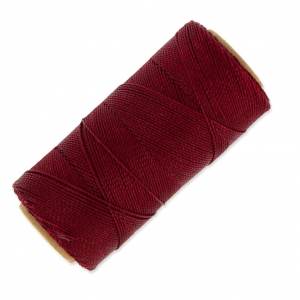 Linhasita waxed thread spool for micro macramé 1 mm - Burgundy (60) x168m